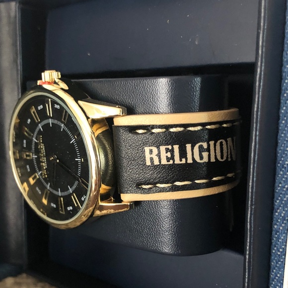 TRUE RELIGION ゴールド ブラック時計 True Religion | Accessories | Nib True Religion Black And Gold
